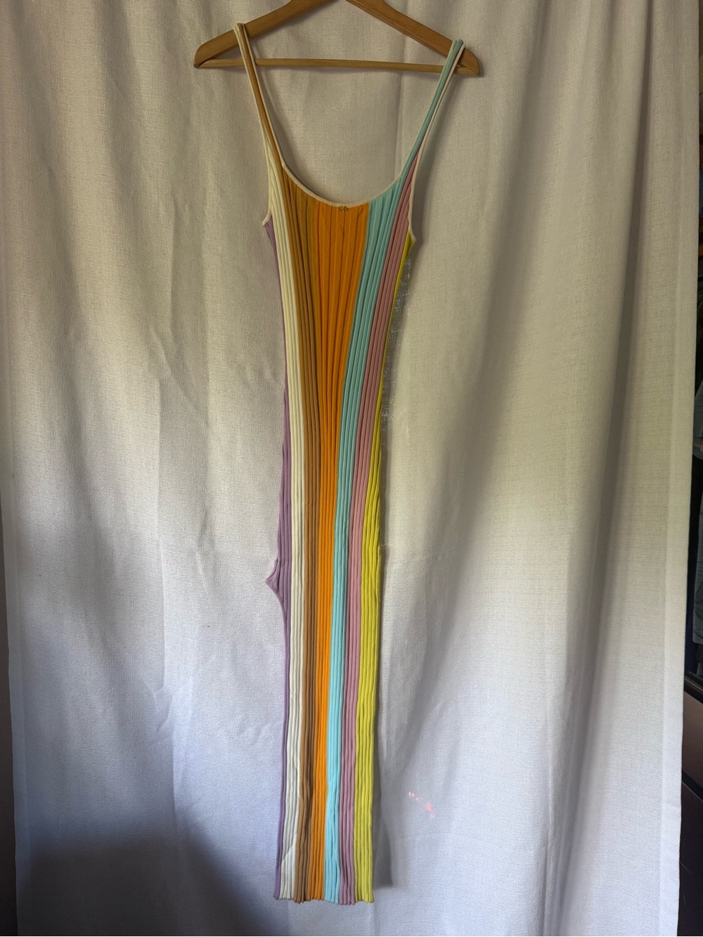 Boutique PQ swim Multi-Color Ribbed Striped Clementine Piper Dress